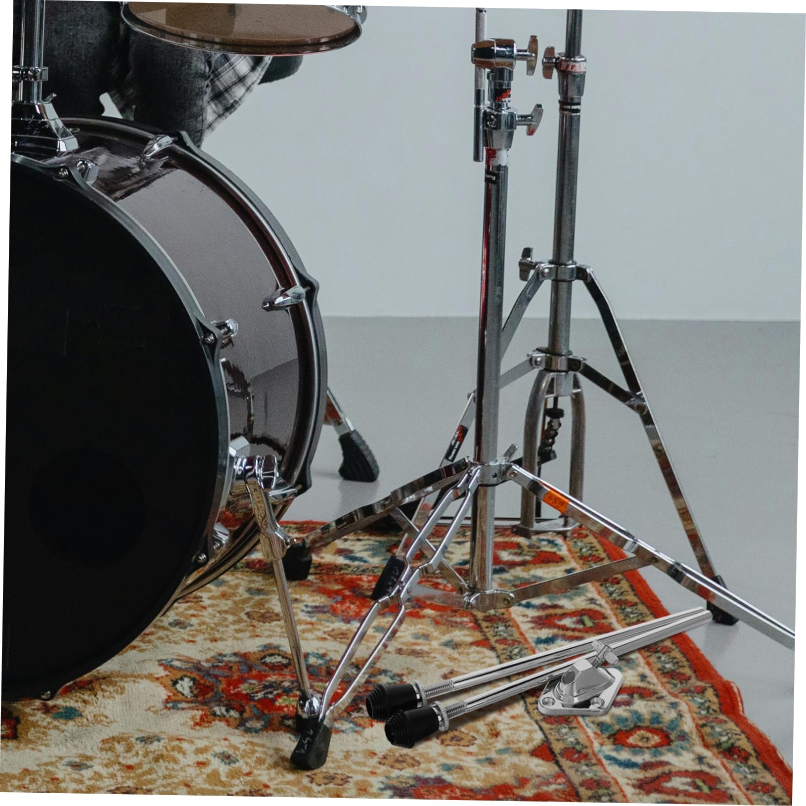 YARNOW 2 Juegos Accesorios para Patas de Batería de Bombo Antideslizante Soporte para Tom Repuestos para Batería para Escenario de Percusión