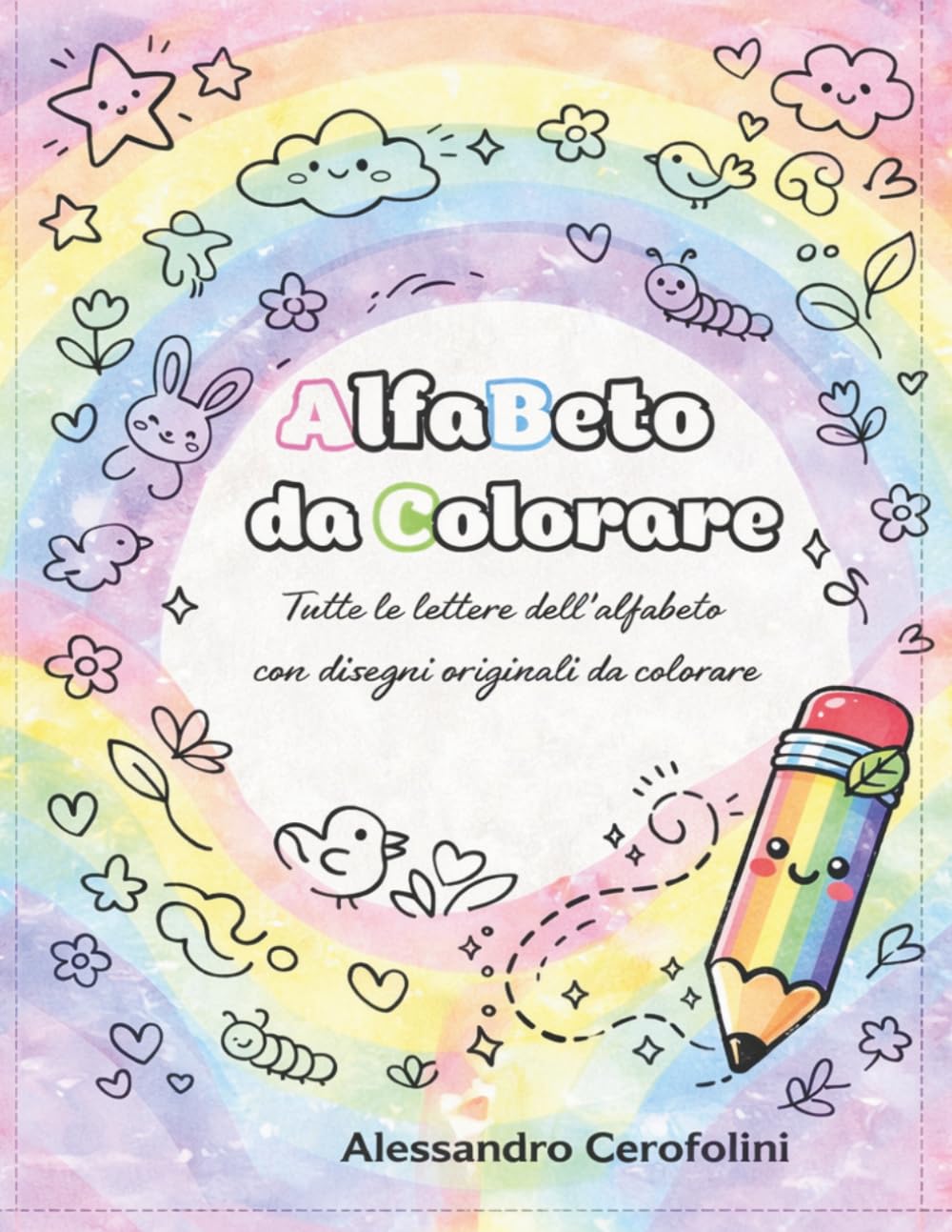 Alfabeto da colorare: Tutte le lettere dell’alfabeto con disegni originali da colorare