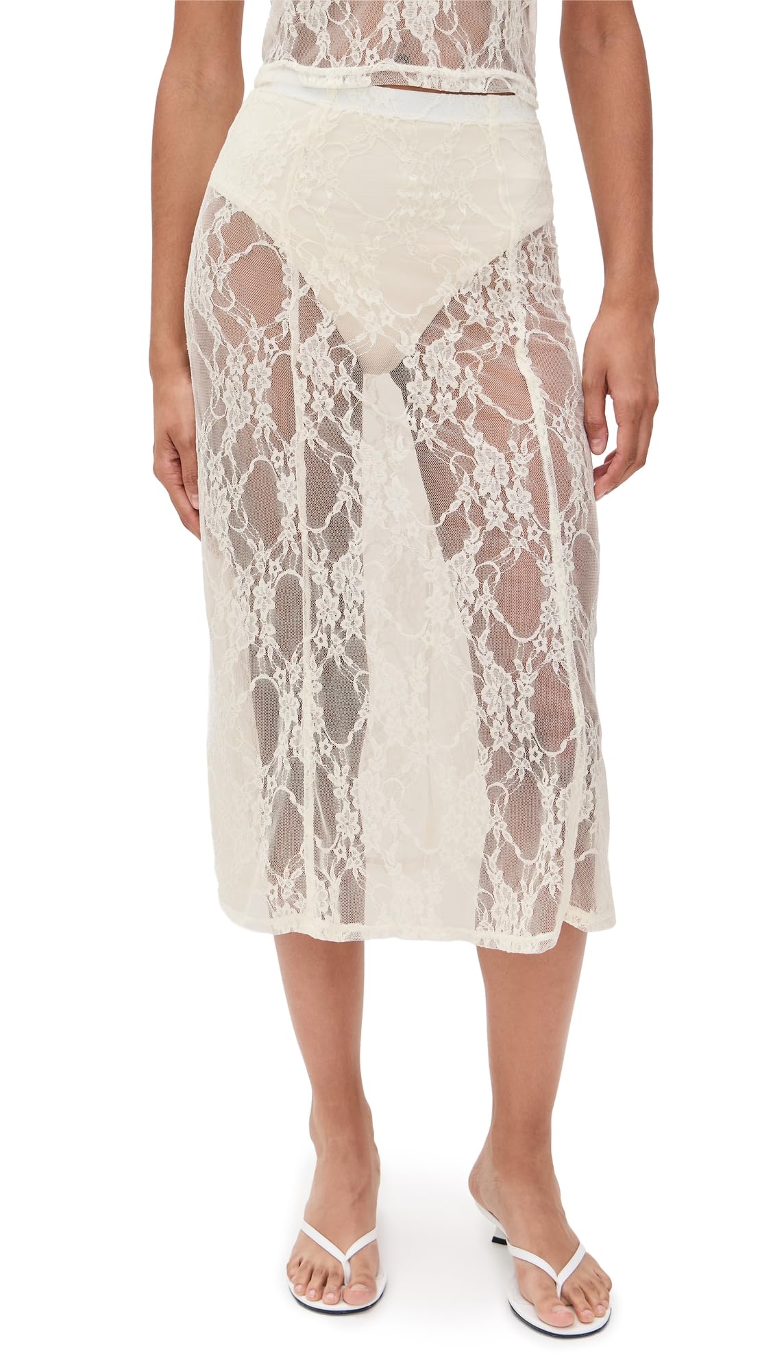 LE BOP Womens Lace Skirt