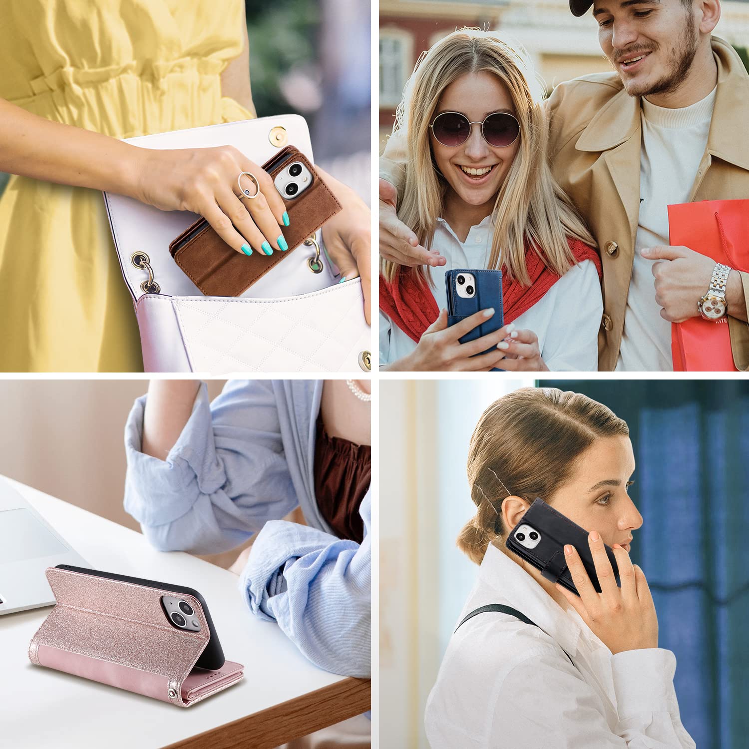 EYZUTAK Wallet Phone Case For IPhone 16 Pro, Retro Matte 9 - View #7