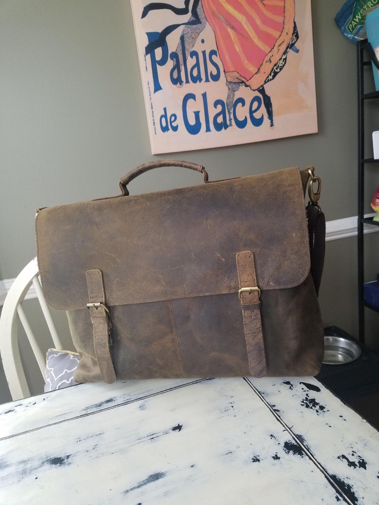 Amazon.com: Komal's Passion Leather Handmade 16 Inch Retro Buffalo ...