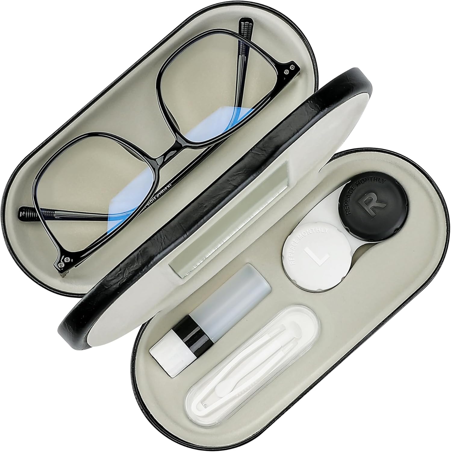 Portable 2-en-1 Lentille de Contact et Lunettes Cas Mauritius Ubuy