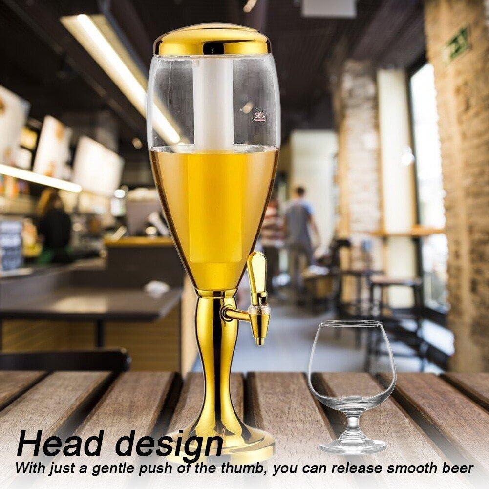 Columna De Bebidas Brillante Única Torre De Cerveza Brillante Dispensador De Bebidas Versátil para Bebidas De Cerveza Y Dispensador De Bebidas