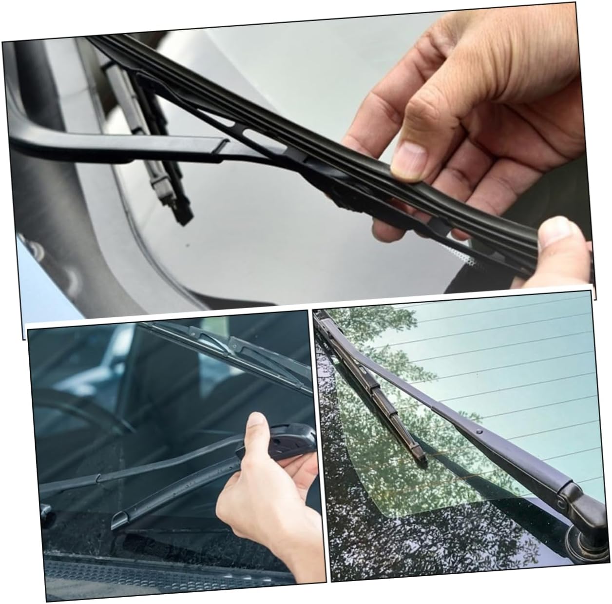 8pcs Durable Windshield Wiper Blade Refill Strip Easy Installation Replacement for Cars High Performance Wiper Attachment for Reliable Visibility