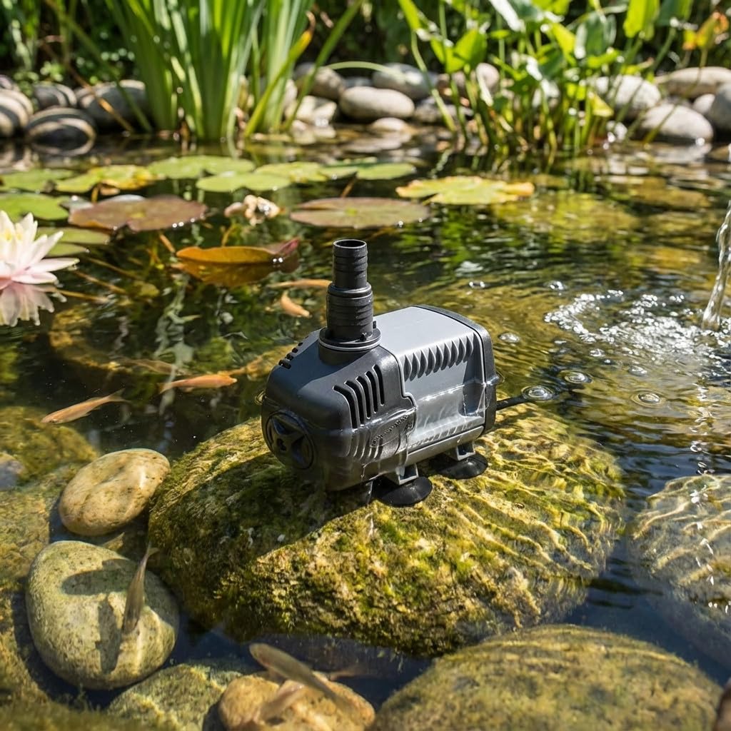 Suinga Bomba de Agua Syncra Silent 2150 L/h Máxima elevación 2m | Bomba de Acuario Estanque Pecera Silenciosa | Mini Bomba de Agua Sumergible