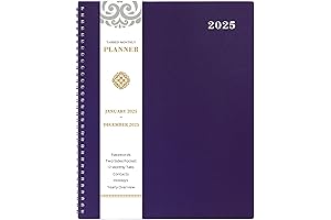 2022 Monthly Planner Purple: Plan Your Month in Style with Tabs & Pocket