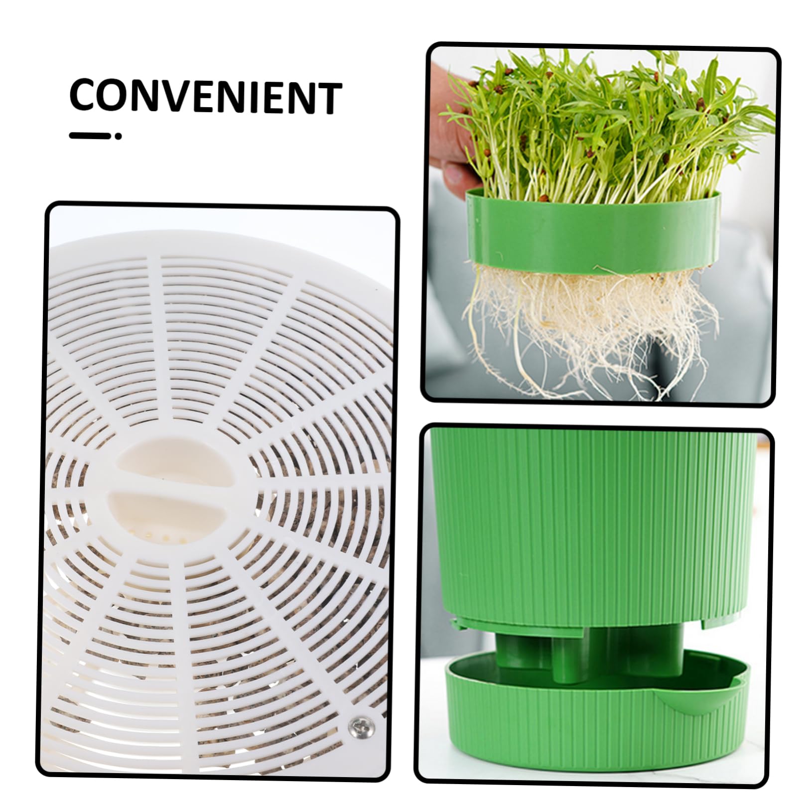 Toddmomy Kit de Frasco de Germinación para Brotes de Soja Verde, 1 Juego | Pp y Piedra, Diseño Transpirable Salida de Agua, para Frijoles Rojos y Mungo