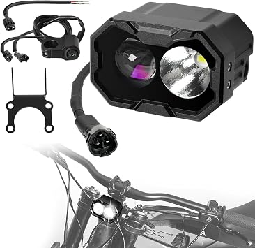 Fit for Baja-Style Headlight Kit for Sur-ron LBX/S, Segway X160/X260,Black