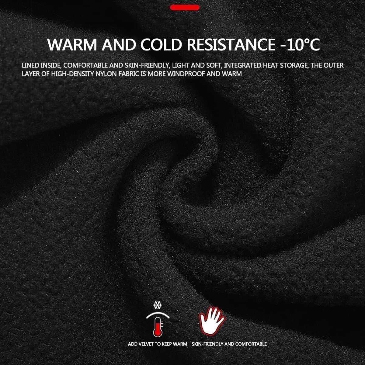 Handschuhe Winter Warme Handschuhe Touchscreen Outdoor Sport Radfahren Vollfinger-Handschuhe Thermohandschuhe(XL)