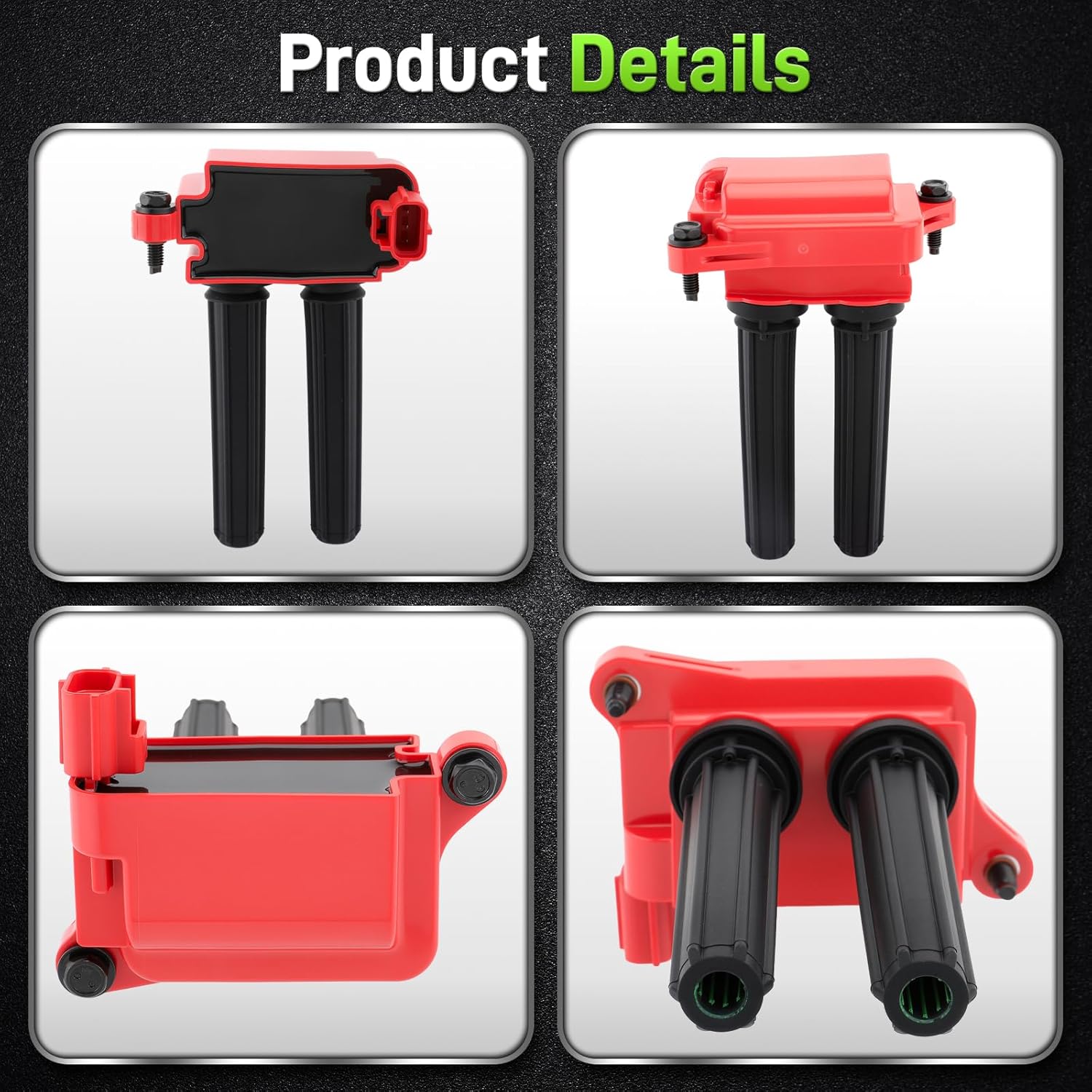 UF504 Ignition Coil LZFR5CI-11 Iridium Spark Plug Pack Fit for Dodge Ram 1500 5.7L Challenger 6.4L Durango for Jeep Grand Cherokee Commander for Chrysler 300C 2004-2016