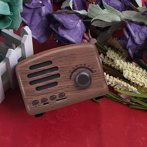 Miniatura 3 de Altavoz Bluetooth retro, altavoces Bluetooth portátiles de graves fuertes, estilo clásico, lindo altavoz inalámbrico de estilo clásico antiguo para