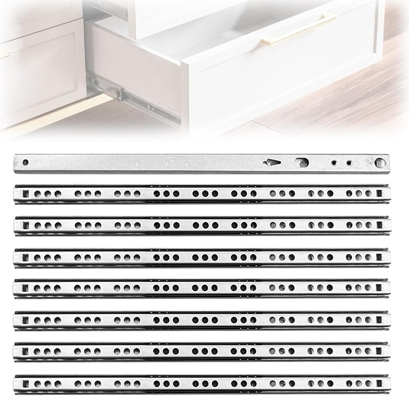 WIYETY 310mm fiók csúszka 8db acél golyóscsapágy sín szett