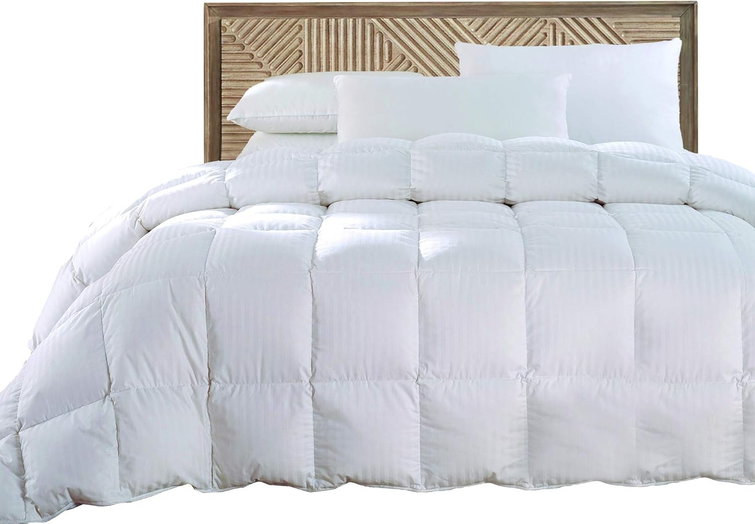 sheetsnthings Striped 300TC, 100Percent Cotton Shell, Medium Warmth/28 Ounces of