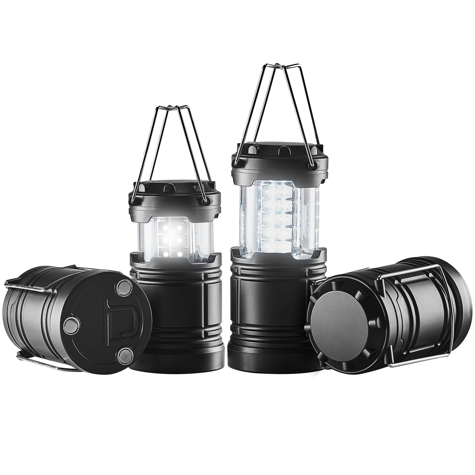 VEVOR LED Camping Lantern, All-in-one, 1000LM, 360° Illumination, 4 Lighting Modes, Rechargeable Outdoor Flashlight, USB Charging, Durable Robust