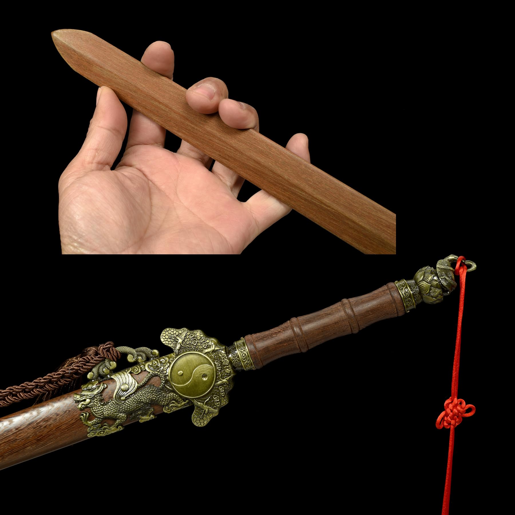 Handgemachte Holz Lange Schwerter, Zweihändiges Schwert, einhändiges Schwert, Sammlung/Rollenspiel