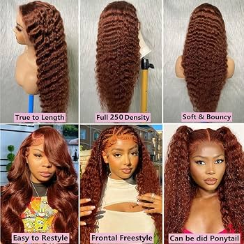 Amazon.com : 250 Density 36inch Reddish Brown Ultra-thin HD Lace