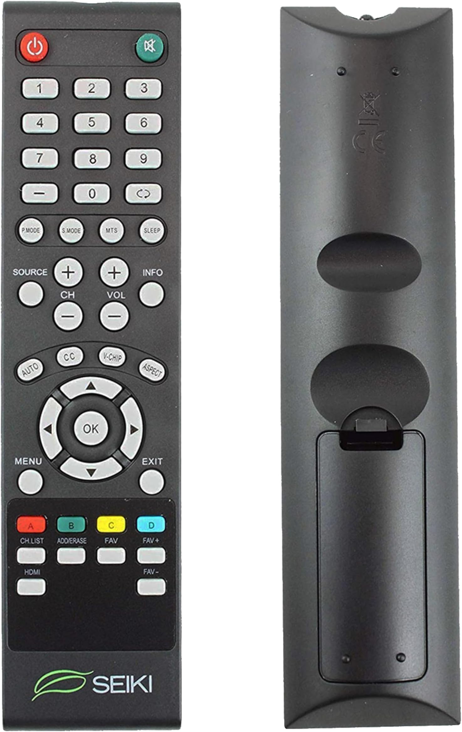 Seiki SE421TT, SE241TS, SC461TS Remote Control 845-045-03B01