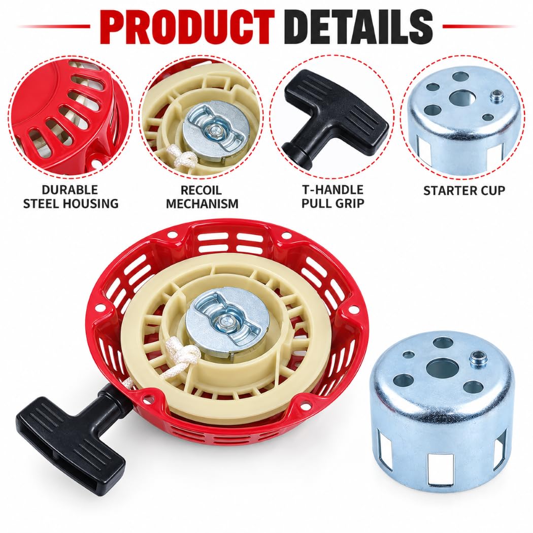 Lanceur Tondeuse Thermique pour BCS 615 L Max, Kit 2 Pièces