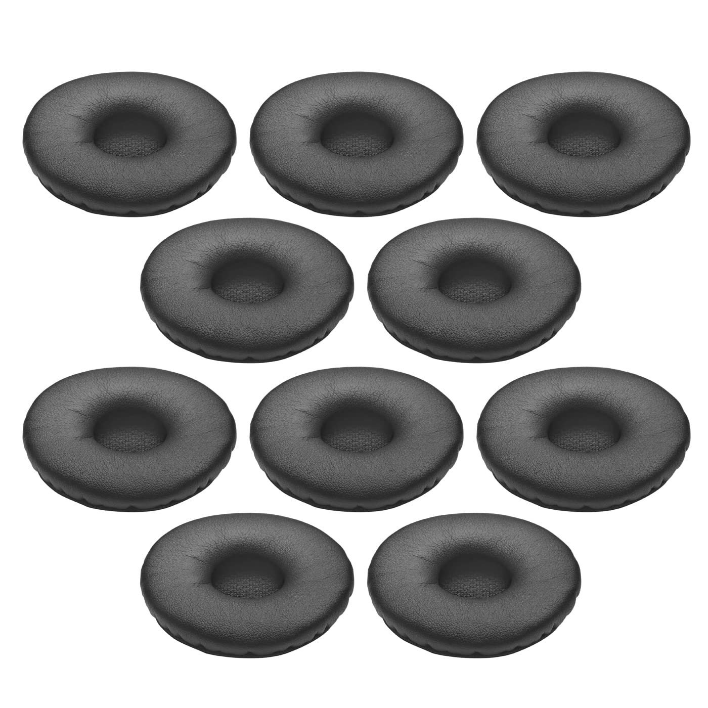 Jabra 14101-49 10 Stück Ohrkissen Leder, Groß Schwarz
