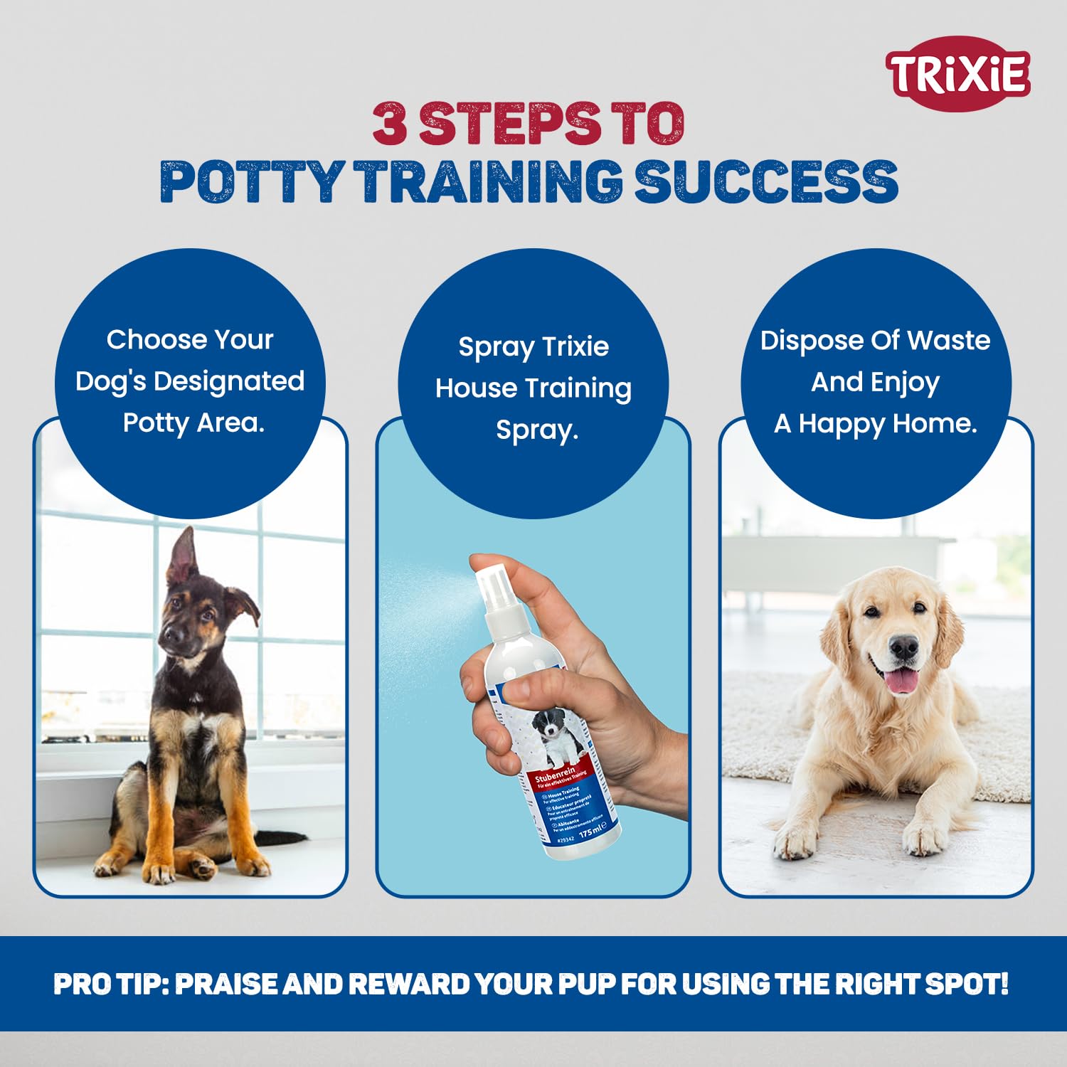 Trixie: - House Training Spray for Puppies | Helps Keep Areas Free of Dog Urine with a 100% Pure, All-Natural Blend of Therapeutic-Grade Essential Oils - 175 ml 4