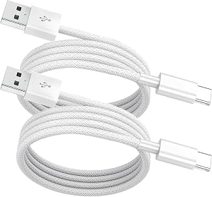 for iPhone17/16/15 USB to USB C Fast Charging Cord,2Pack 3Ft Type A to Type C Nylon Braided Carplay Cable for iPhone17/16/15 Pro/MacBook/iPad Air/Mini/Pro/Samsung