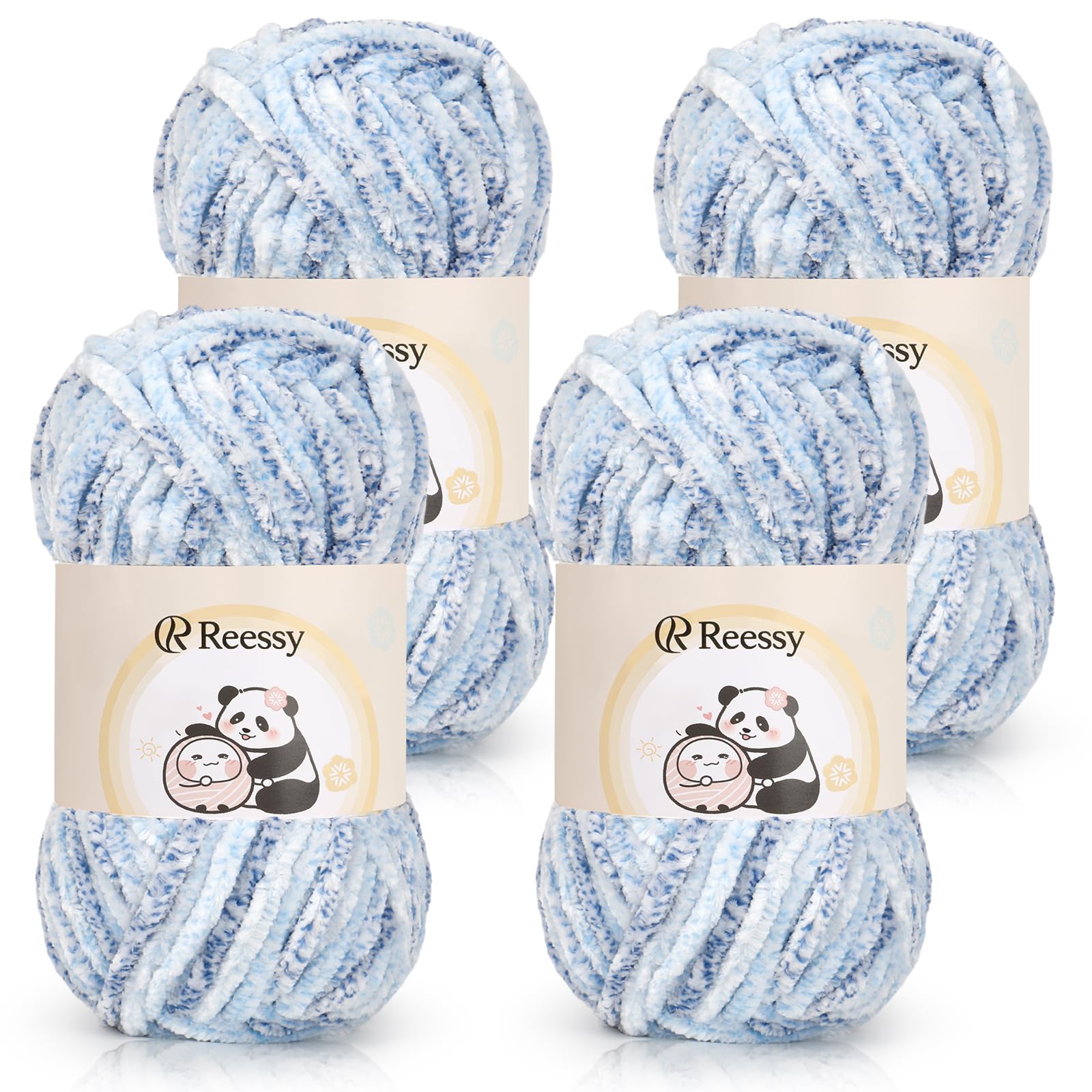 Reessy Chenille Yarn 400g(4×100g)
