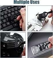 Vista 6 de Cepillo de limpieza de teclado, 6 piezas de mango de plástico de nailon antiestático kit de cepillo apto para teclado de computadora, laptop