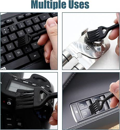 Miniatura 6 de Cepillo de limpieza de teclado, 6 piezas de mango de plástico de nailon antiestático kit de cepillo apto para teclado de computadora, laptop,