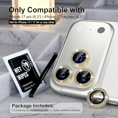 Miniatura 365 de Choiche Protector de lente de cámara compatible con iPhone 14 Pro/iPhone 14 Pro Max, protector de pantalla de vidrio templado 9H, accesorios