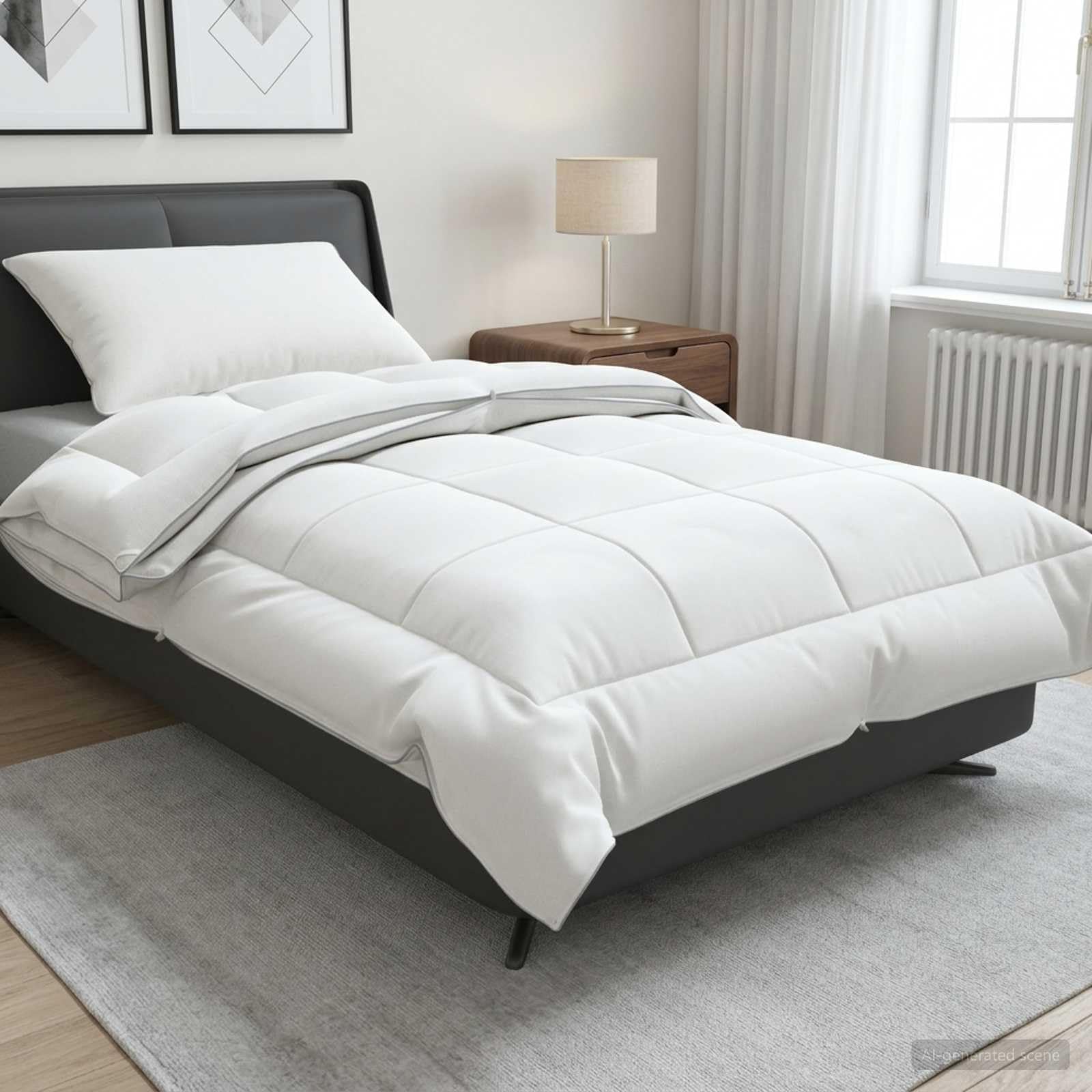 Fengshui Kołdra 135 x 220 cm, na 4 pory roku, 140 + 220 g/m², biała