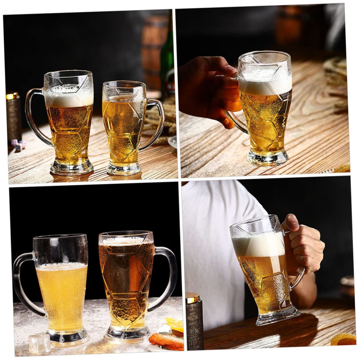 Alipis 3 Piezas De Jarra De Cerveza Transparente Taza De Cerveza Reutilizable Tazas De Agua Exquisita Taza De Cerveza Tazas Transparentes Accesorio De Bar Jarra De Cerveza Vaso De