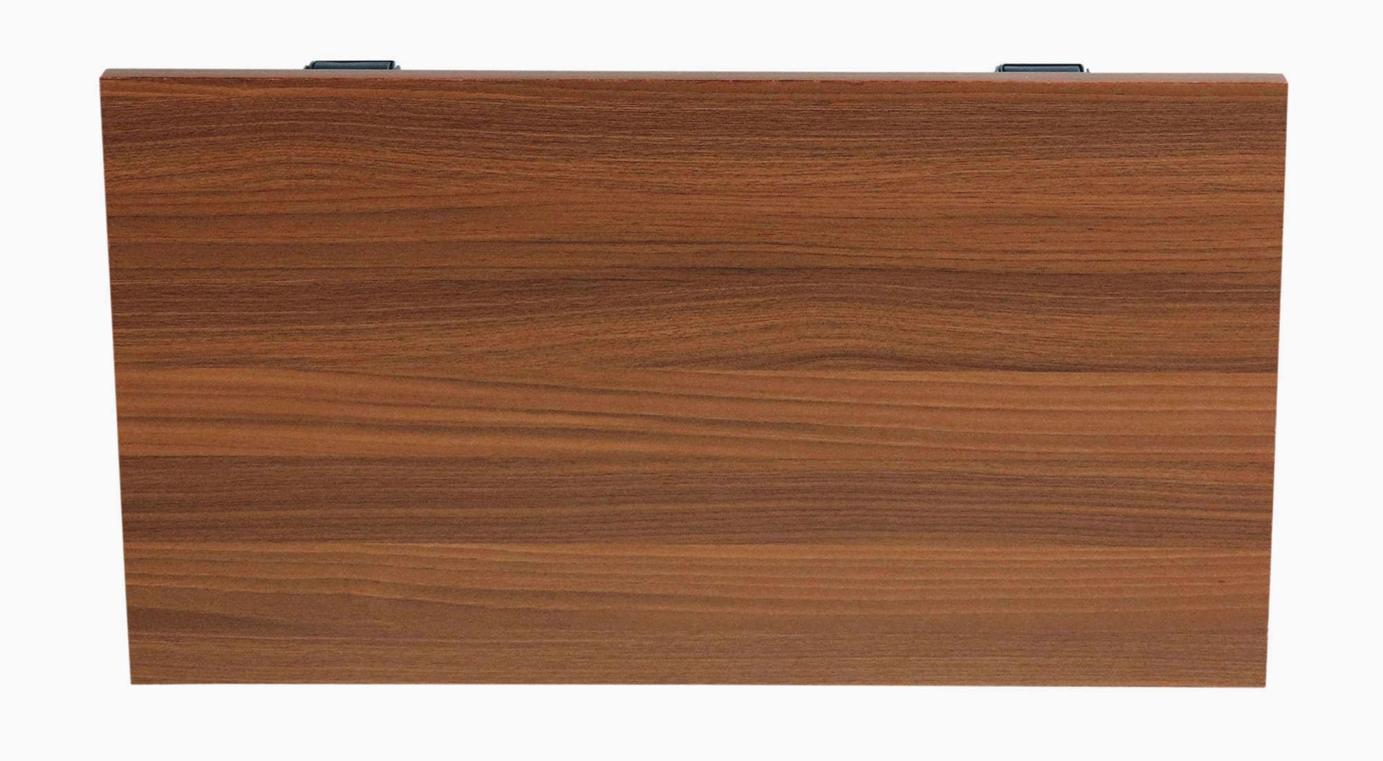 SUMWUD Rupsi Engineering Wood Powder Coated Steel Legs Wall Mounted Folding Laptop Table Kitchen and Computer Table Office Table Wood Laminated Board 16x24 inches (Classic Walnut) 1