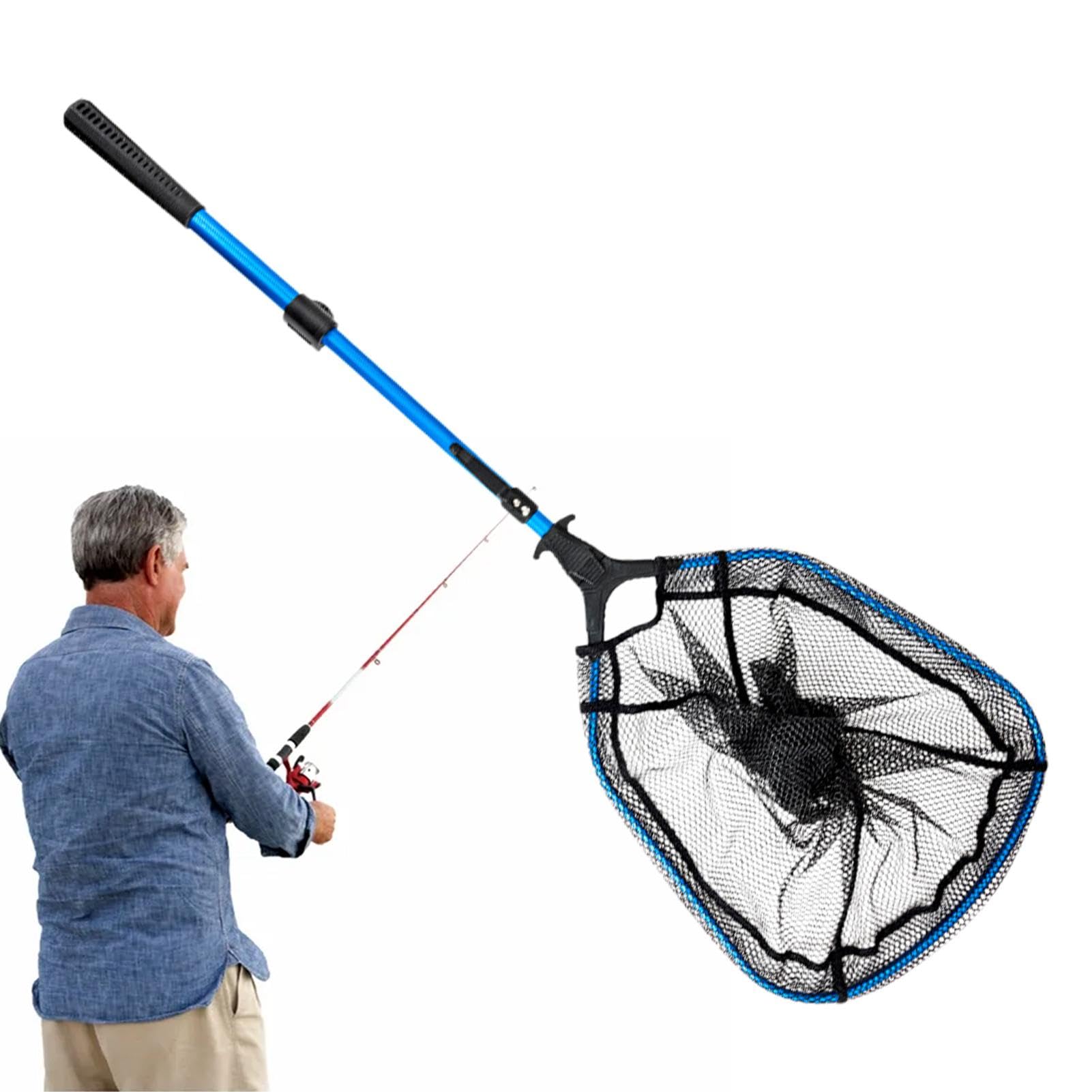 Filet de pêche pliable à ouverture rapide avec manche rigide anticorrosion en alu - 8