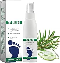 Antifungal Foot Spray 100ml, Athletes Foot Spray With Tea Tree Oil,Athlete’s foot Fungal Treatment, Odour Control & Cracked Heel Repair,Natural Formula for Men & Women