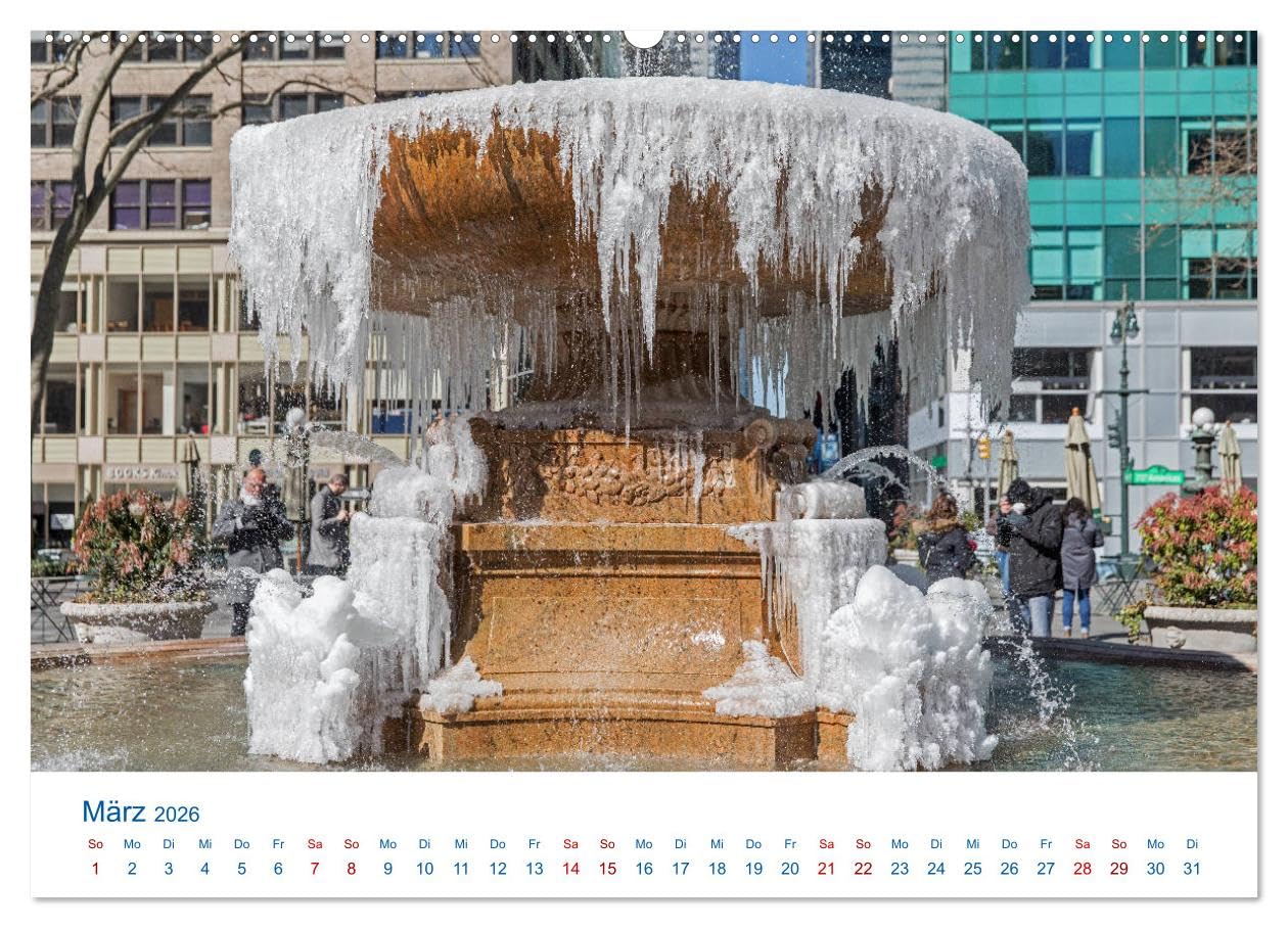 Die New Yorker City (hochwertiger Premium Wandkalender 2026 DIN A2 quer), Kunstdruck in Hochglanz: Aktuelle New York Bilder