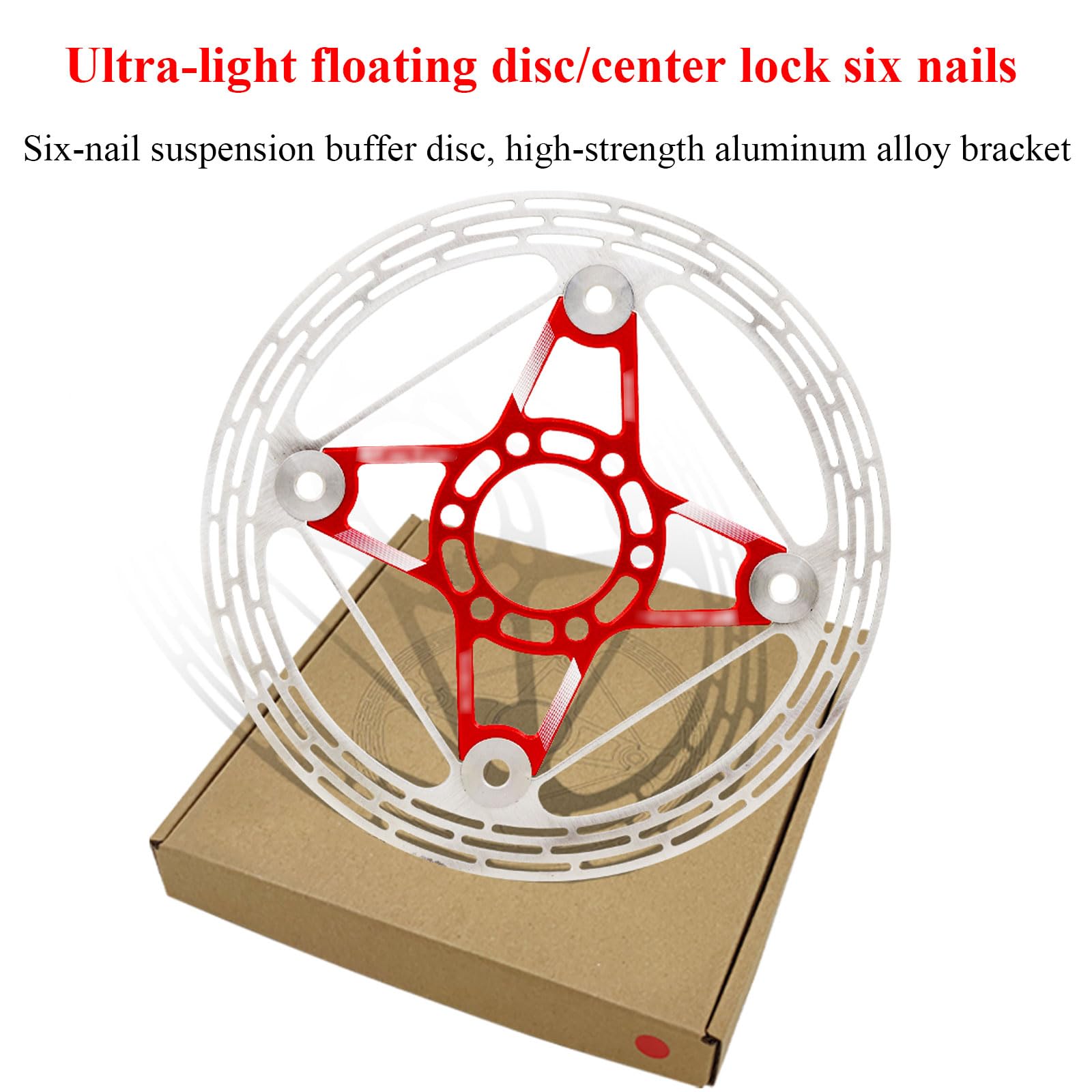 Rotore freno a disco for bicicletta in acciaio inossidabile da 160 mm - Disco freno flottante leggero for sistemi Center Lock, 1 pz