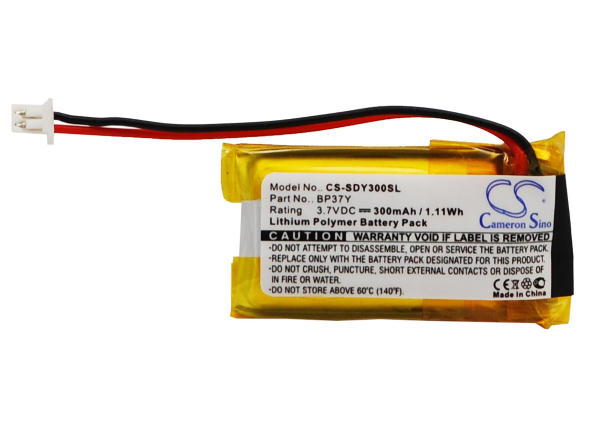 KRADOX 3.7v Compatible with Battery DA BP37Y, BP-37Y YS-300 Bark Collar, YS300 bark Control Collar