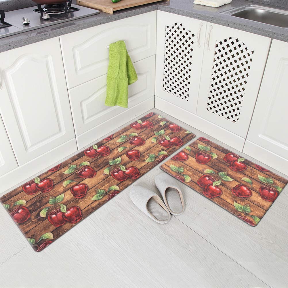 Tapis de sol de cuisine Carvapet lot de 2 rembourrés pour la porte et l'évier de cuisine