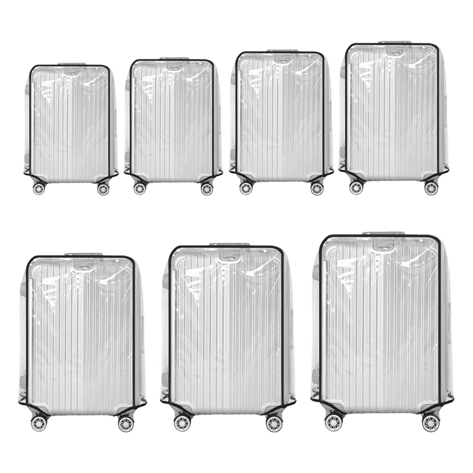 KofferhüLle 2 stücke Klar Koffer Abdeckung Schutz Transparent Reise Gepäck Schutz Wasserdicht Trolley Fall Abdeckung for Rädern Koffer(30inch)