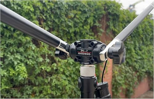 Miniatura 5 de JPC-7 Antenas HF para radioaficionado con regulador deslizante 7MHz-50MHz Antena vertical Hf de banda 100W para exteriorbalcónviaje