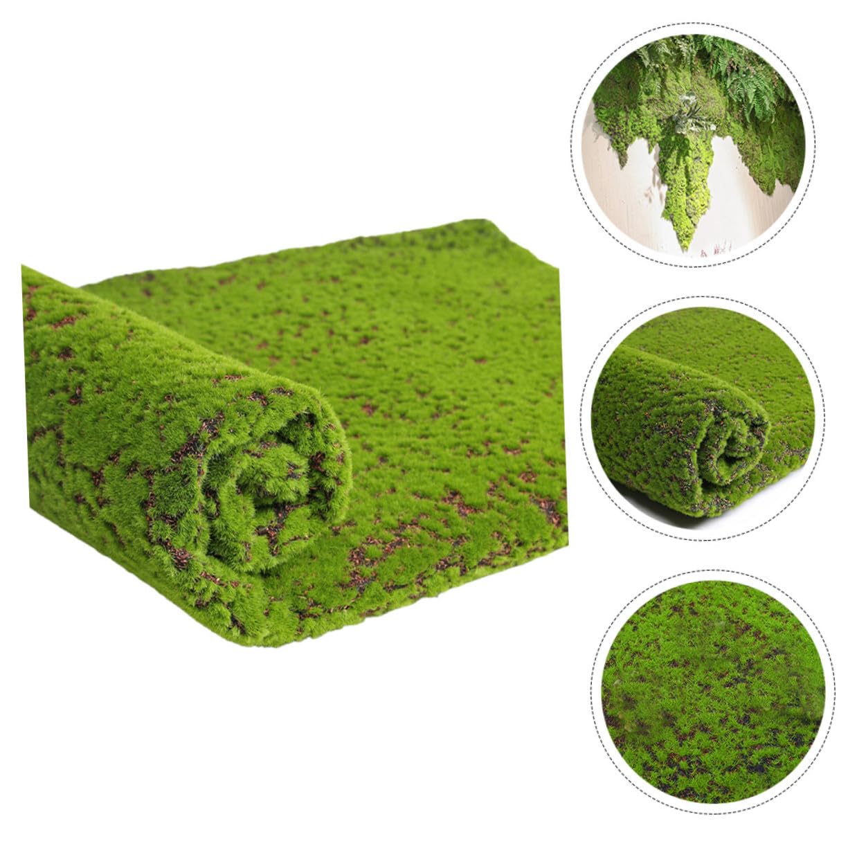 Didiseaon Mini Garden in Muschio Artificiale per Micro Paesaggio Fai da Te, Decorazione Indoor/Outdoor Piantina Finta Verde, in Cotone