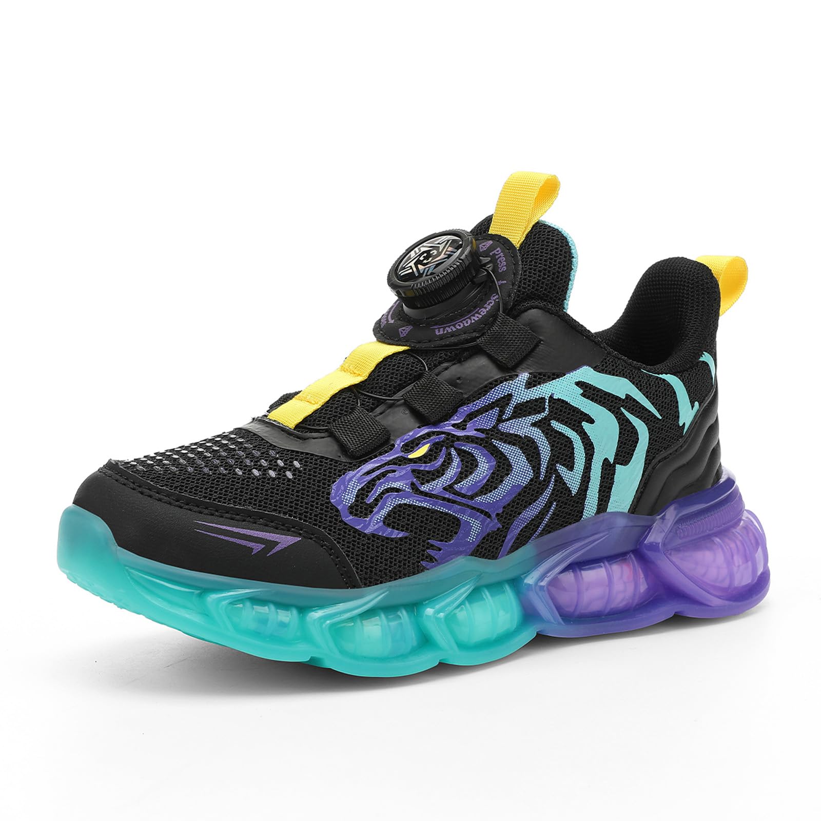 Kinder Sneaker Laufschuhe Mode Jungen Sportschuhe Tigermotiv Turnschuhe Bequem Atmungsaktiv Leicht Outdoor Sport Freizeit Schuhe Joggingschuhe Größe 28-39