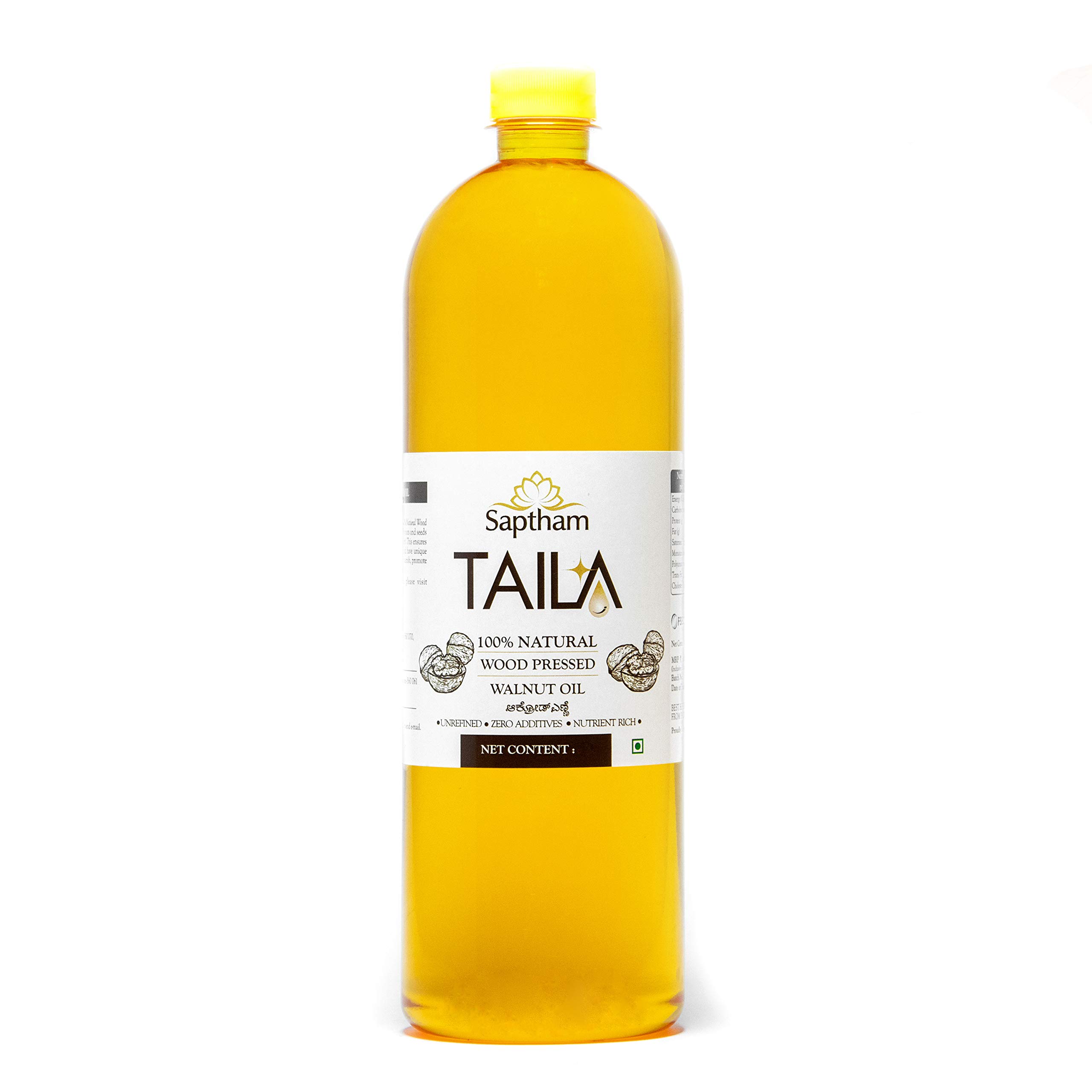 Saptham Taila 100% Wood Pressed/Cold Pressed Walnut Oil (250 ML)
