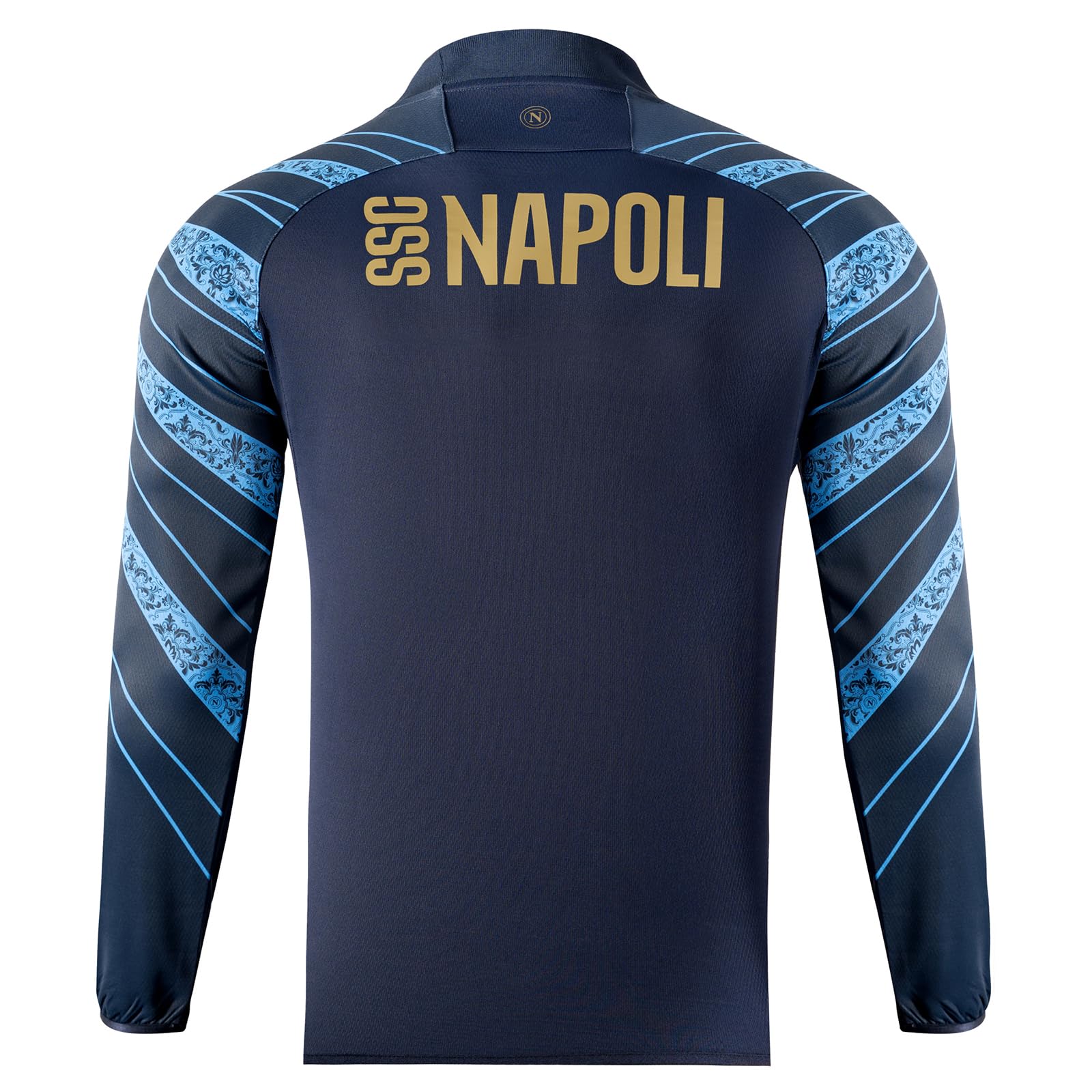 SSC Napoli SSC Napoli Felpa Pre-Match Blu 2025/2026 Felpa a Maniche Lunghe Unisex - Adulto (Pacco da 1) - 4