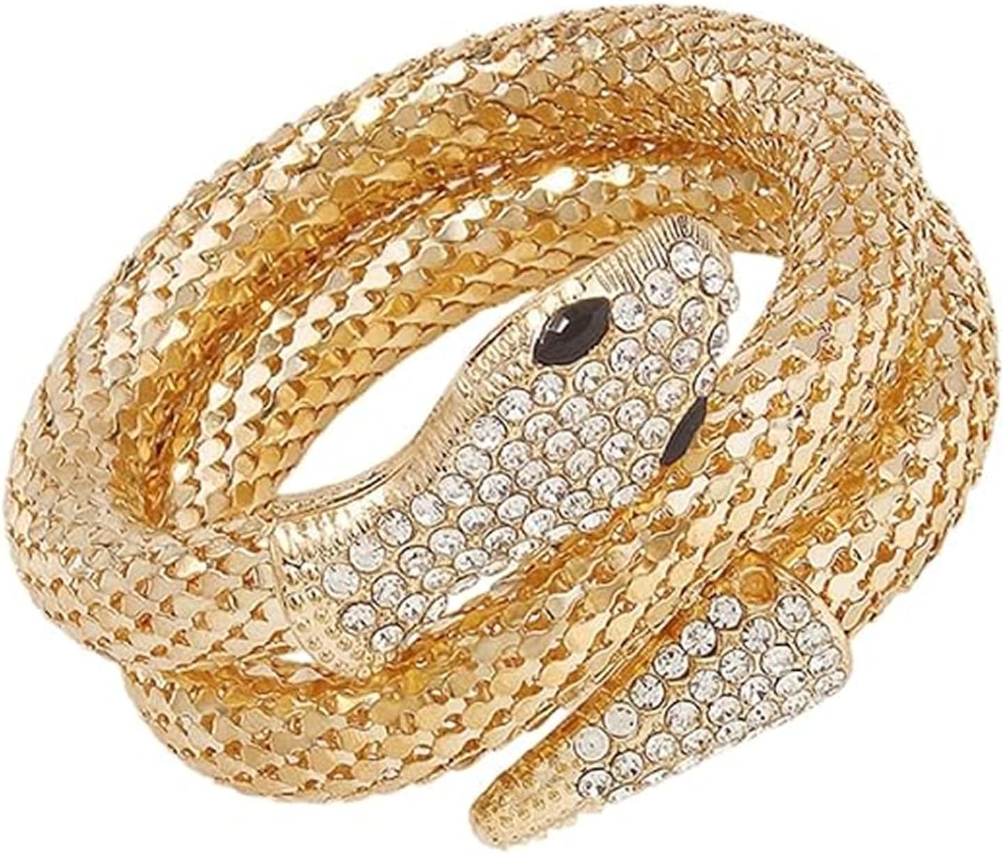 Pari Creation Sanke Adjustable Bracelet Gold Plated Exaggerate Multilayer Snake Chain Bracelet For Womens