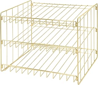 Kitchen Details 3 Tier Can Storage Organizer Rack in Gold