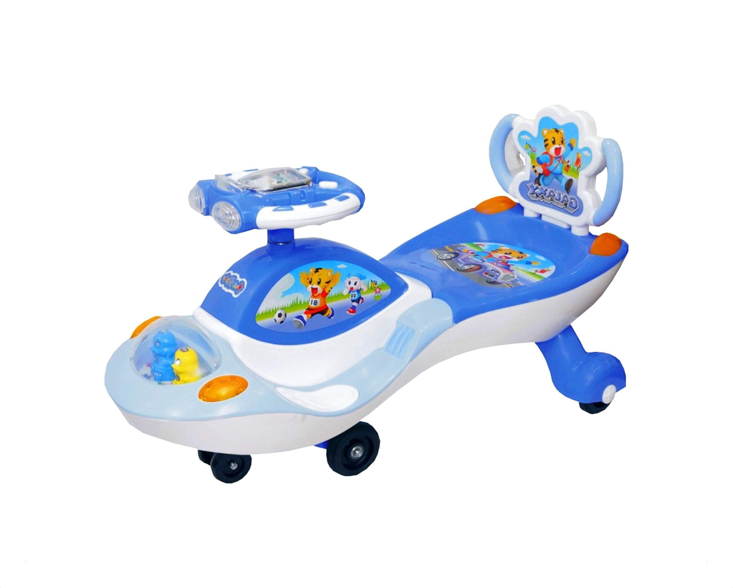 eHomeKart Twist and Swing Magic Car - Galaxy Car Ride On for Kids with Steering Music and Lights for Boys and Girls (1 Year to 4 Years) (Blue) - Image 4 thumbnail