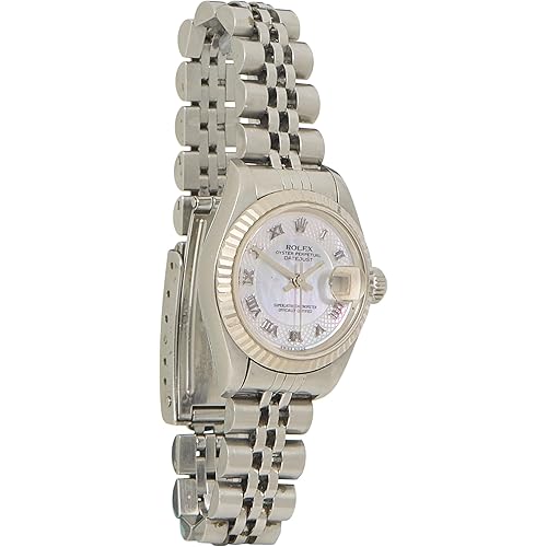 Rolex, Pre-Loved Pink 18K White Gold Roman Datejust 79174 26mm, Pink