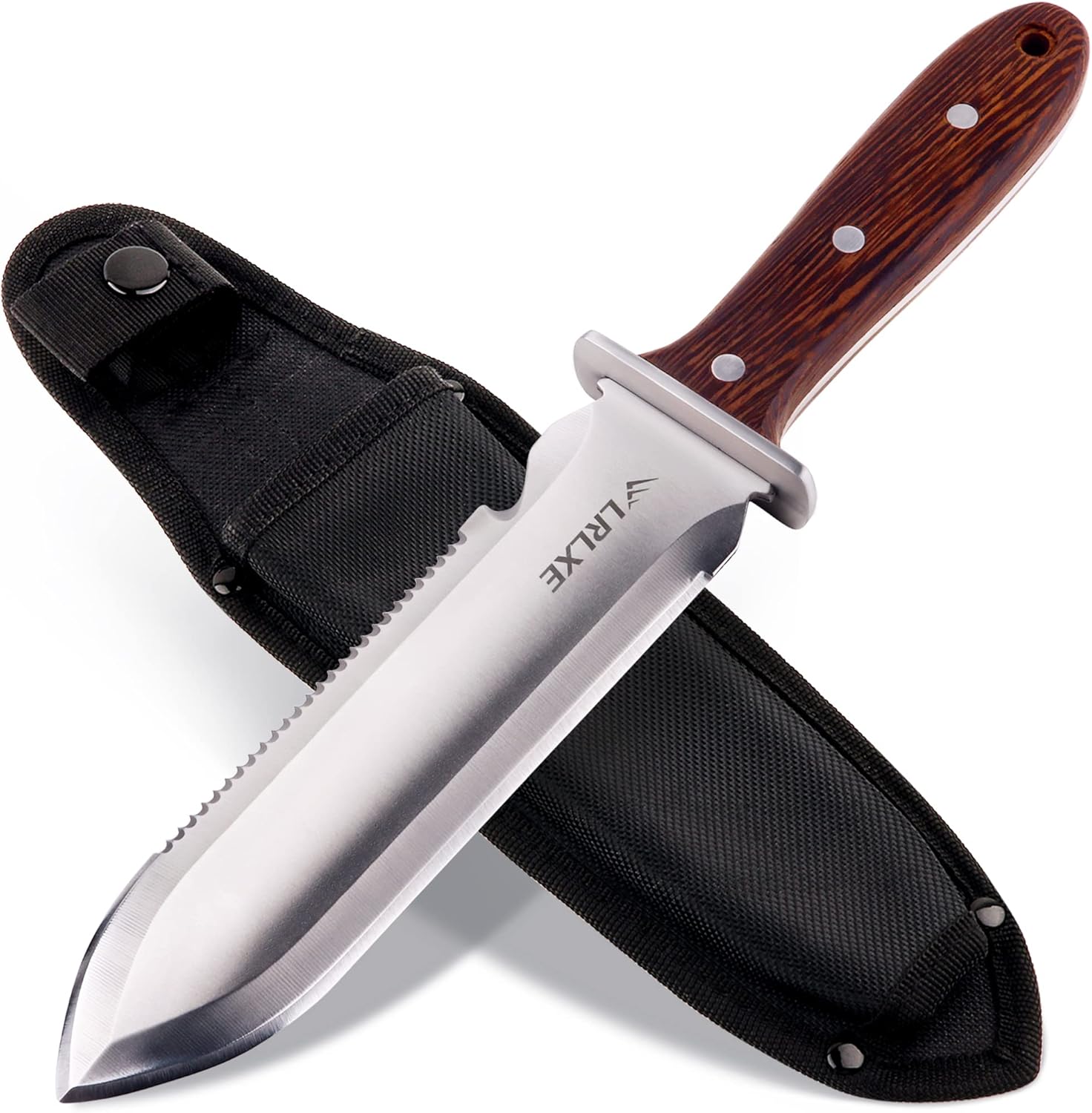 LRLXE Hori Hori Knife, Sharp Garden Knife, Weed Knife with