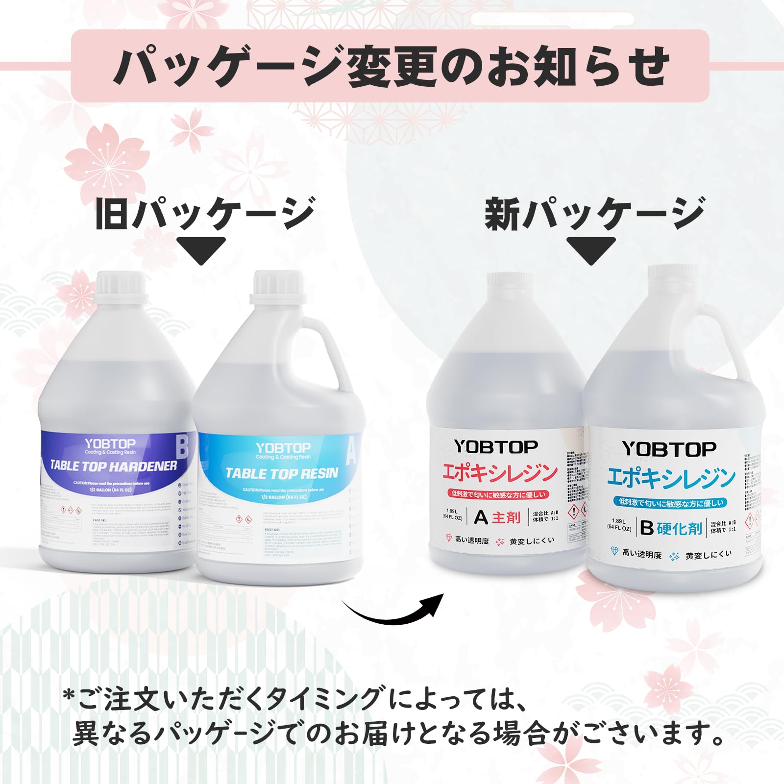 Amazon.co.jp: YOBTOP エポキシ樹脂 2液性レジン液 4.3kg/128oz